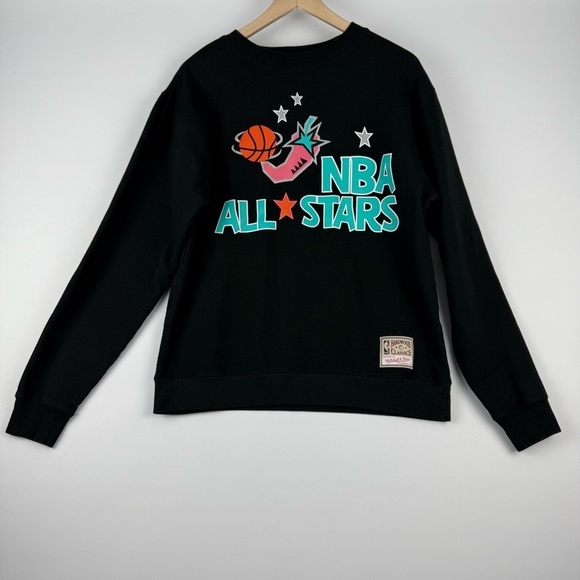 Mitchell & Ness NBA All-Stars Crew Neck Sweatshirt – Size M – Black - Picture 1 of 8